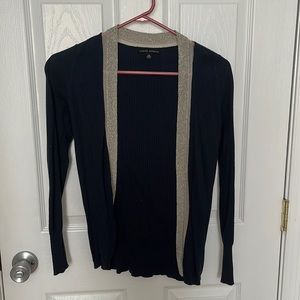 Banana Republic navy with silver trim open cardigan